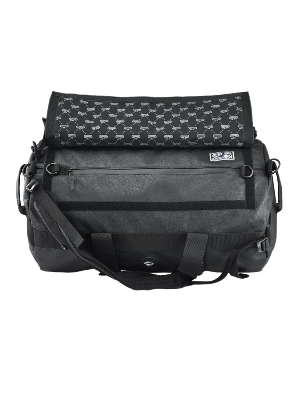 Transporter L Duffel Leather Backpack with Odor Control, Carbon Lined Travel Bag